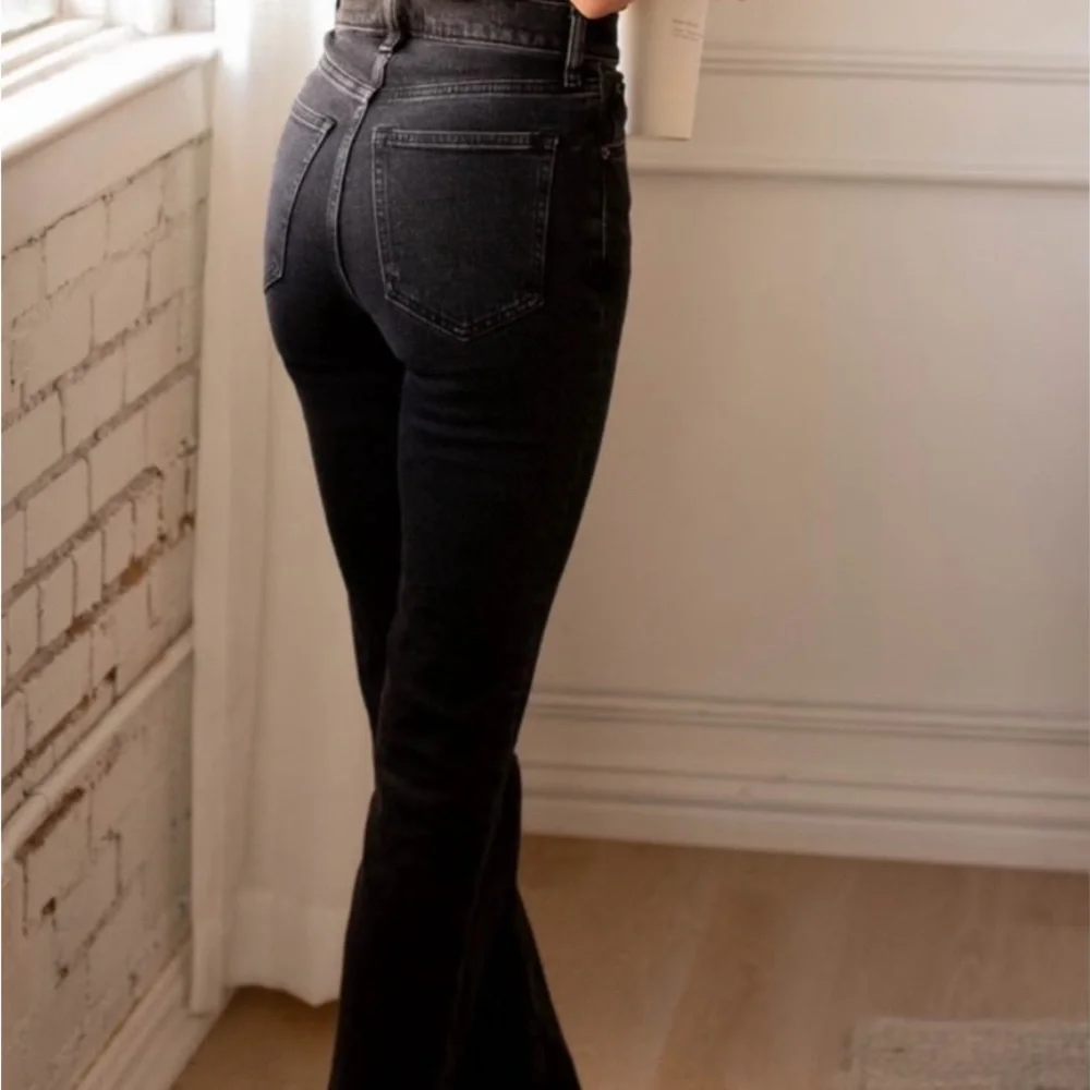 Abercrombie & Fitch Black Ripped Straight Leg Jeans - Picture 3 of 5